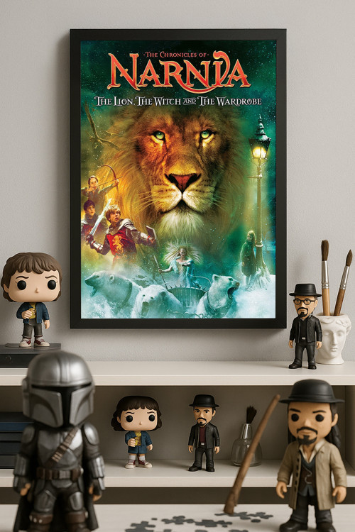 Narnia Siyah Ahşap Çerçeveli Poster, Dekoratif Film Duvar Tablosu