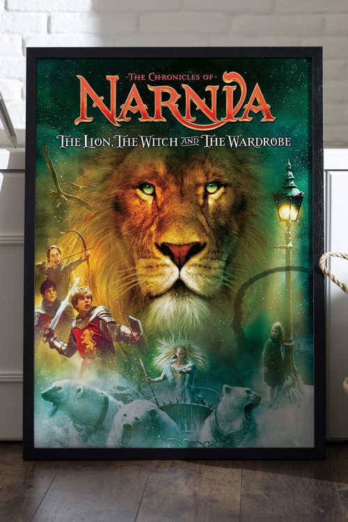 Narnia Siyah Ahşap Çerçeveli Poster, Dekoratif Film Duvar Tablosu