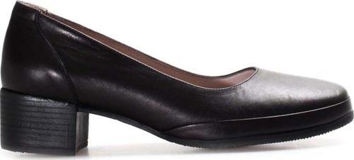 Hakiki Deri Kadın Kalın Topuklu Ayakkabı 889ZA5065