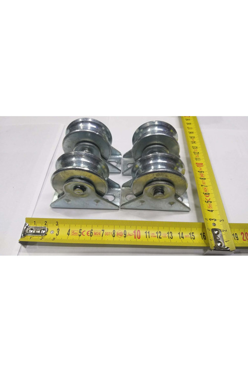 4 ADET 60 MM 6 CM TERKERLEK BOYU KEPLİ BİLYALI SÜRGÜLÜ DEMİR KAPI MAKARASI