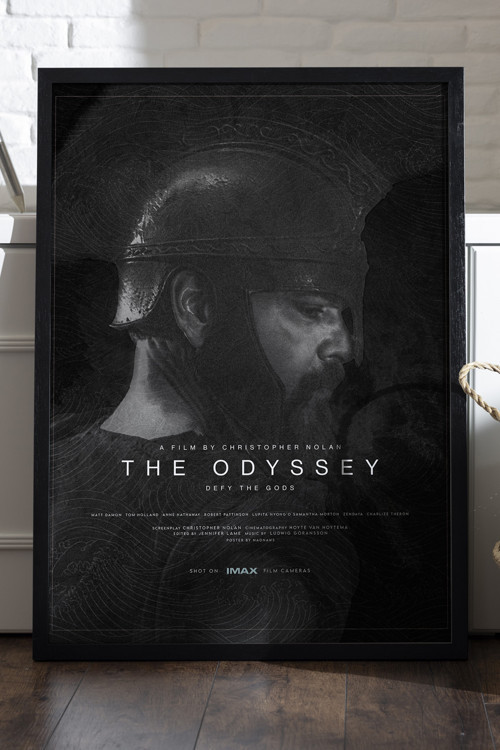 The Odyssey Siyah Ahşap Çerçeveli Poster, Dekoratif Film Duvar Tablosu