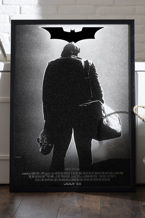 Batman Joker Siyah Ahşap Çerçeveli Poster, Dekoratif Film Duvar Tablosu