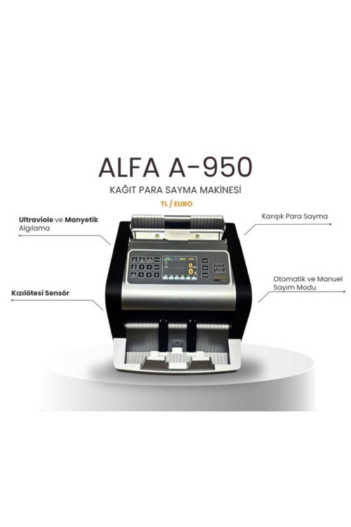 A-950 TL / Euro Kağıt Para Sayma Makinesi