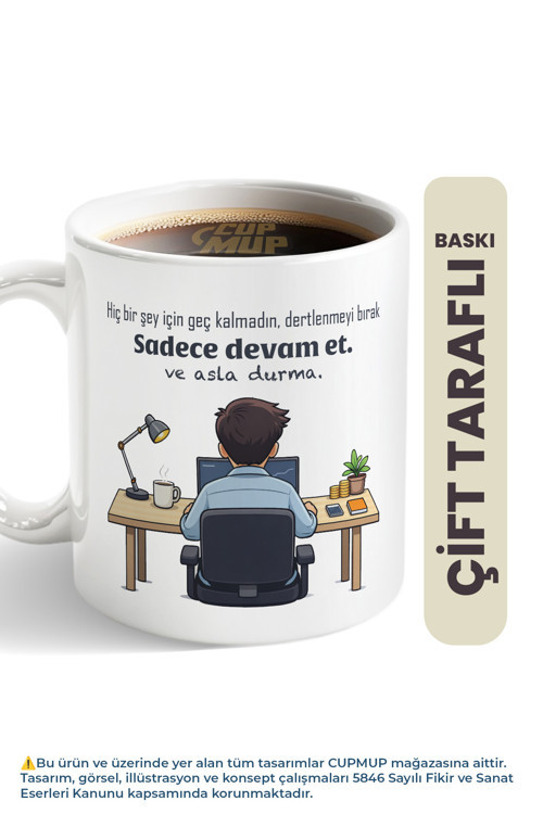 Erkek Girişimci Kupası | Motivasyon Verici Kupa Bardak