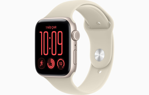 Watch Se 3 Gps + Cellular, 40 mm Yıldız Işığı Alüminyum Kasa ve Kum Beji Spor Kordon - M/L