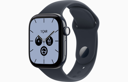 Watch Series 12 Gps + Cellular, 42 mm Natürel Titanyum Kasa ve Lacivert Spor Kordon - S/M