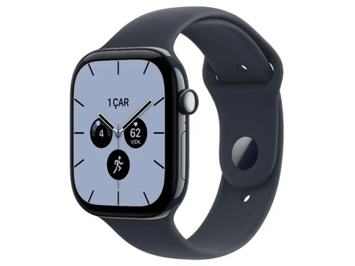 Watch Series 12 Gps + Cellular, 42 mm Metalik Mavi Seramik Kasa ve Lacivert Spor Kordon - M/L