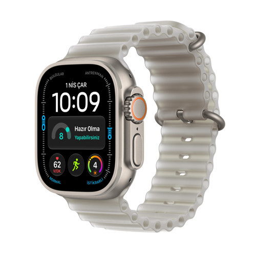 Watch Ultra 4 Gps + Cellular, 49 mm Natürel Titanyum Kasa ve Natürel Titanyum Milano Loop - Küçük Boy(S)