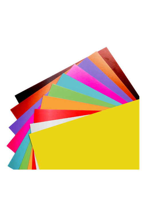 Metalize Karton (50*70 CM) - (10 'lu ) Karışık