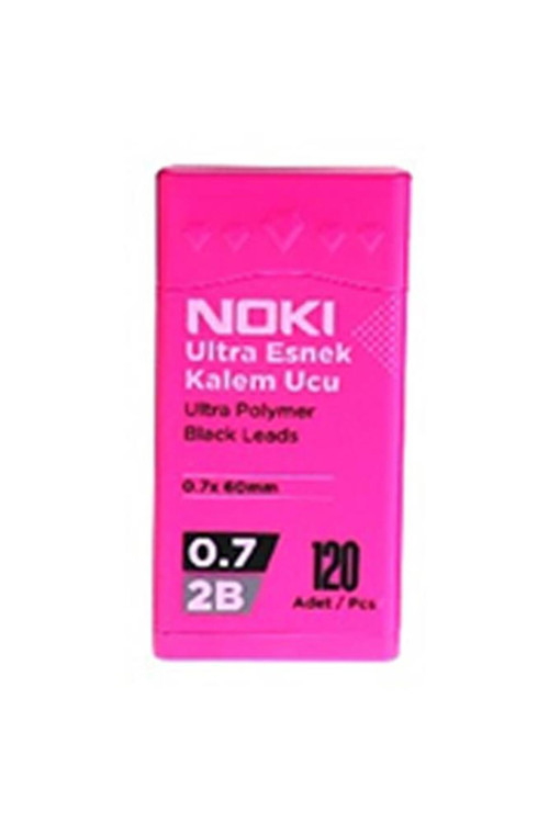 Kalem Ucu Ultra Esnek 0.7mm 2B Siyah 120'li Pembe 1 Adet 0,7 Uç 120li Tüp Esnek Yumuşak Yazım 0.7x60