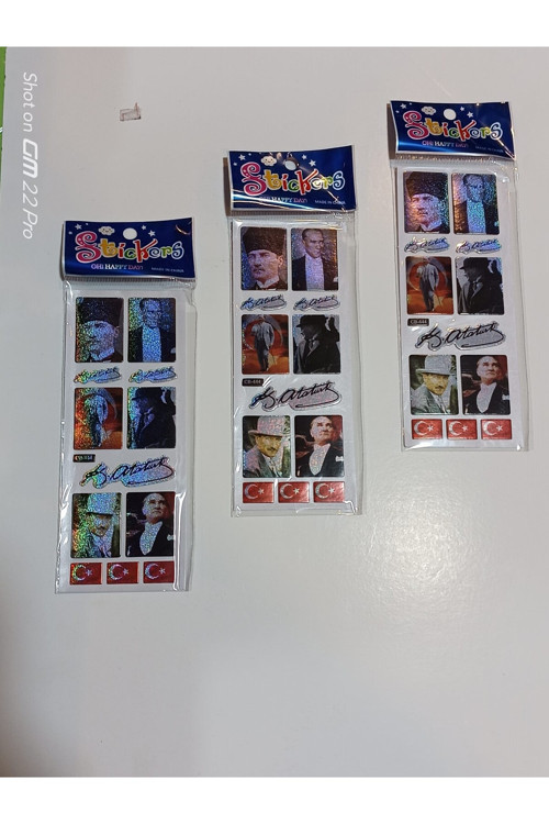 Renkli Sticker 3 Adet