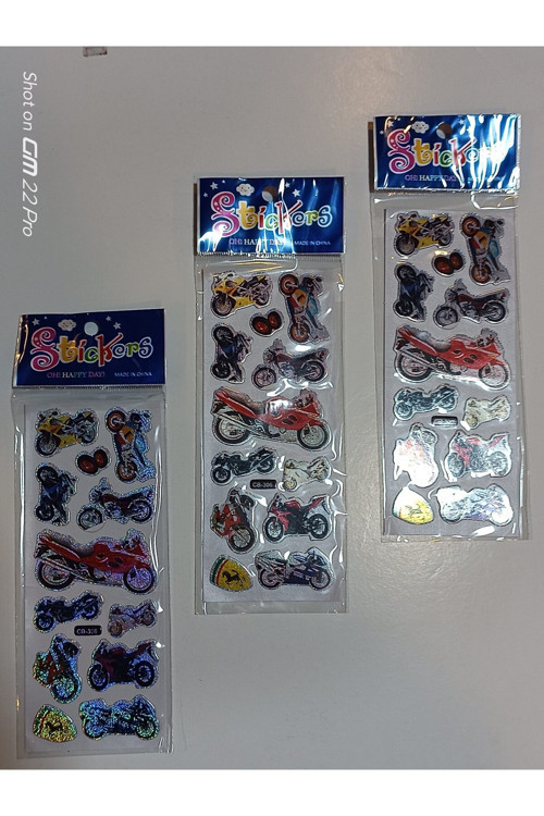 Renkli Sticker 3 Adet