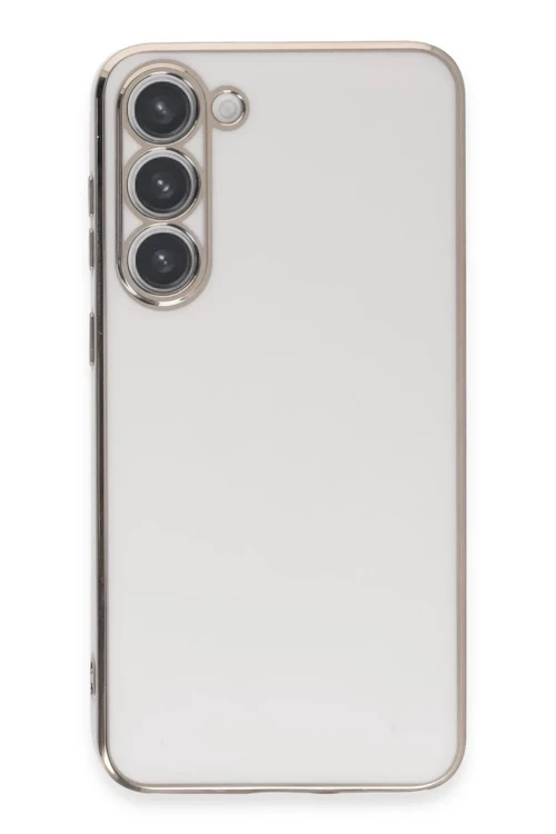 Newface Samsung Galaxy S23 Kılıf Volet Silikon - Beyaz