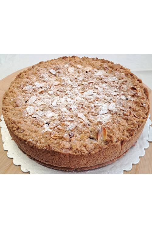 Alman Zwetschgenkuchen Mit Streusel - 26 Cm Çapında 12 Dilim