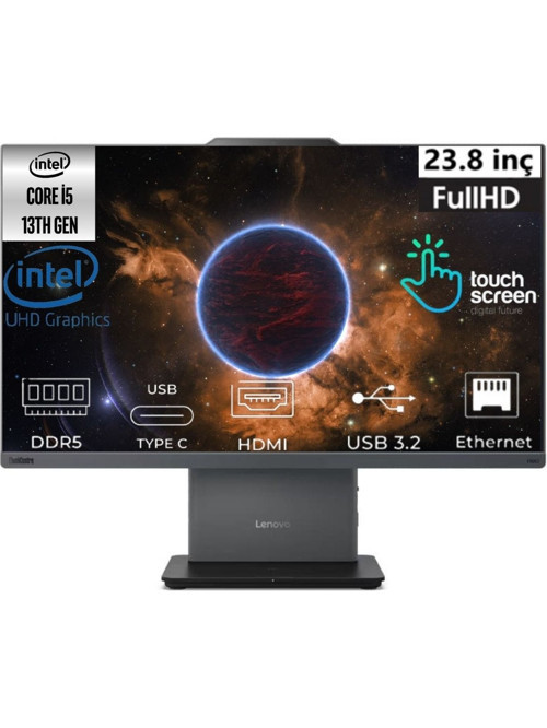 Thinkcentre Neo 50A Intel Core i5 13420H 12SC001LTR-44 40GB 4TB Intel UHD W11Pro 23.8" Touch Full HD All in One PC