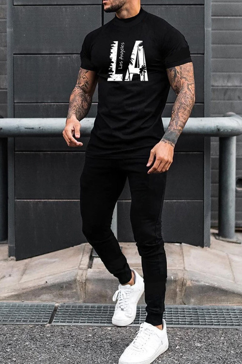 Unisex Los Angles Baskılı 2'Li Eşofman Takımı