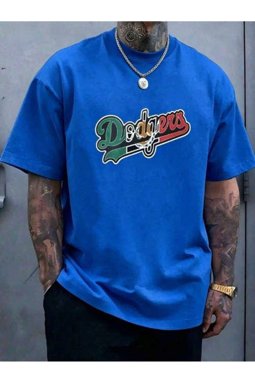 Erkek Dodgers Baskılı Tasarım Tshirt