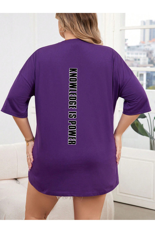 Unisex Knowledge İs Power Baskılı Tasarım Tshirt