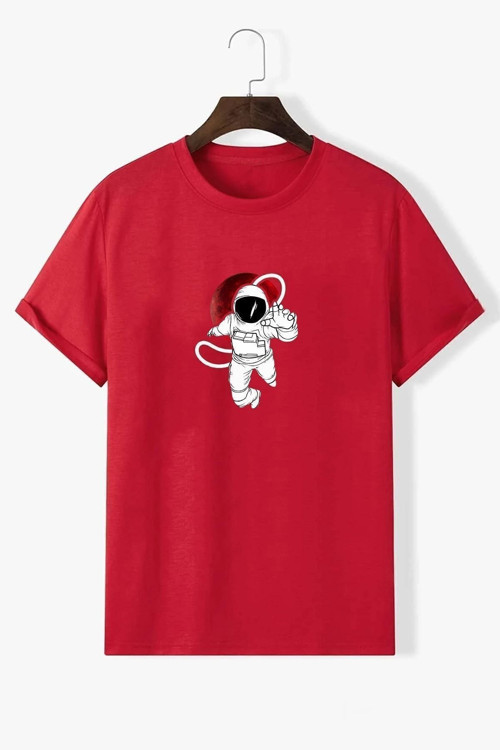 Unisex Nasa Baskılı T-Shirt