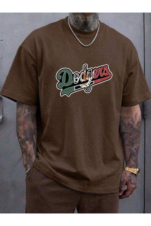 Erkek Dodgers Baskılı Tasarım Tshirt