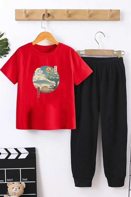 Çocuk Neighbor'S Ukiyo E Alt - Üst Eşofman Takımı