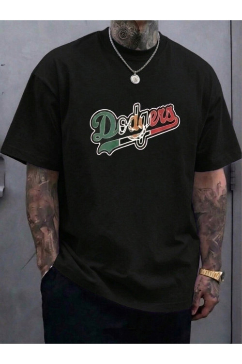 Erkek Dodgers Baskılı Tasarım Tshirt