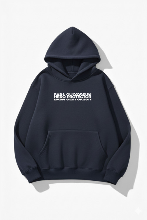 Unisex Yumuşak Dokulu Baba Oluyorsun Baskılı Tasarım Oversize 3 İplik Hoodie Sweatshirt