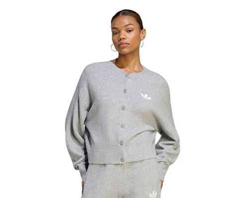 ESSENTIALS KNIT CARDIGAN Kadın Günlük Hırka IA4457 Gri