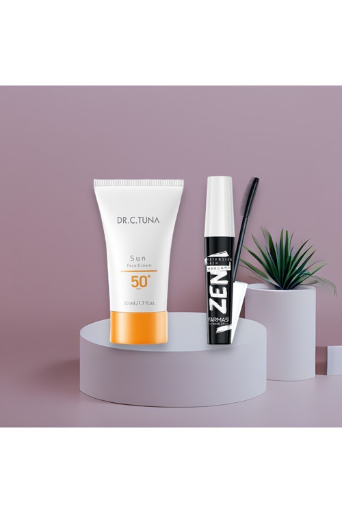 Güneş Kremi 50+ Spf Ve Zen Maskara 2Si 1 Arada