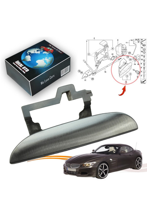 Bmw Z4 E86 2002-2009 Metal Sol Dış Kapı Kolu