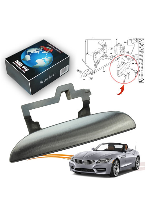 Bmw Z4 E85 2002-2009 Metal Sol Dış Kapı Kolu