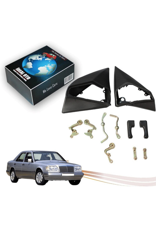 Mercedes Benz W124 Sağ/Sol Ayna Kolu Seti + Ayna Dip Fitili Lastiği OEM