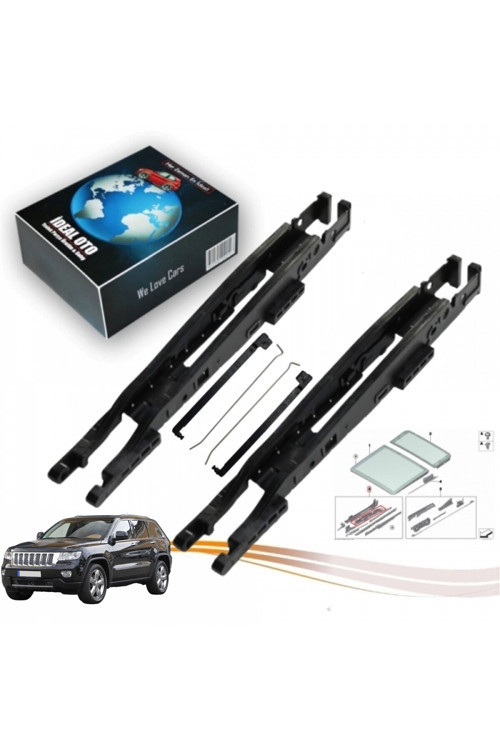 Jeep Grand Cherokee 4 (WK1) | 2010-2013 İçin Panoramik Sunroof Sürgü Sol Sağ Kızak Parçaları
