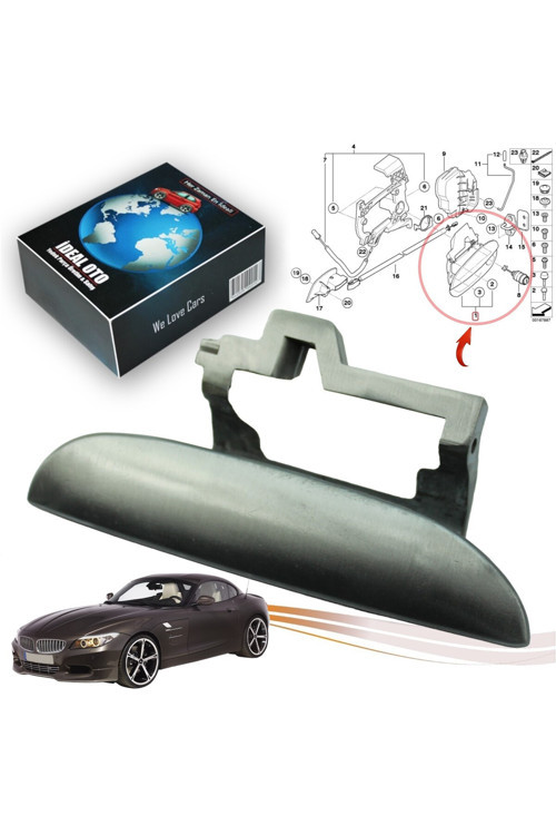 Bmw Z4 E86 2002-2009 Metal Sağ Dış Kapı Kolu