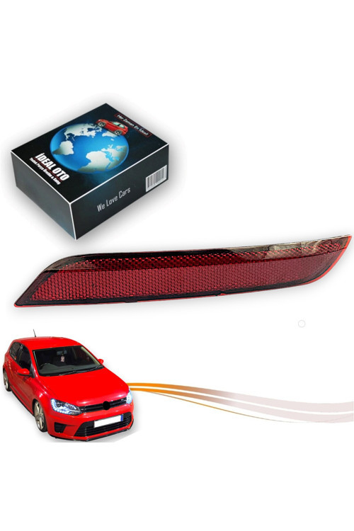 Volkswagen Polo 2014-2017 Arka Tampon Sol Reflektör OEM 6R0945105C