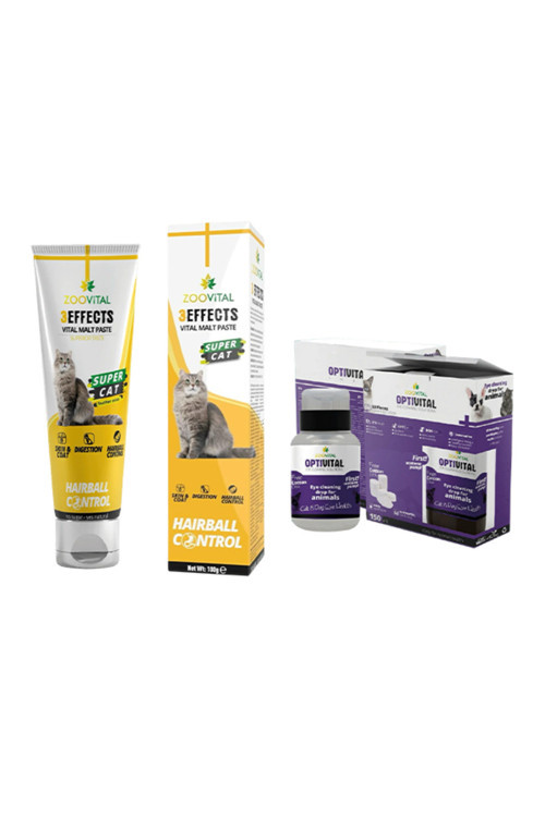 Hairball Malte Paste 100 Gr + Optivital Göz Temizleme Solüsyonu 150 Ml