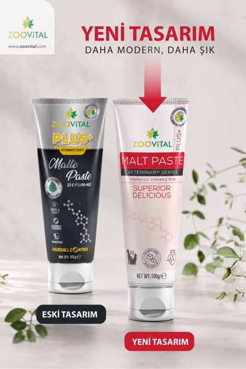 Plus Malte Paste 100 Gr Tüy Yumağı Önleyici Vitamin D3 E Vitamini İçeren Malt Macun
