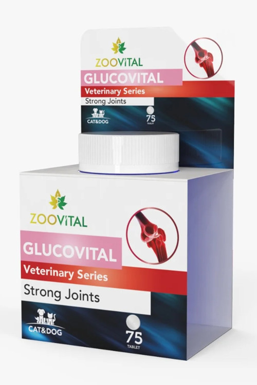 Glucovital 75 Tablet Kedi Ve Küçük Irk Köpekler Için Kas Ve Eklem Desteği