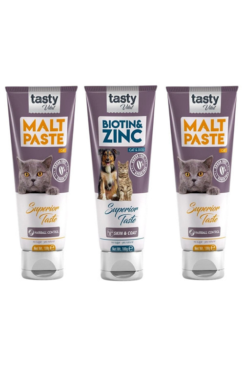 Kedi Malt Paste 2*100 Gr Biotin Paste 1*100 Gr