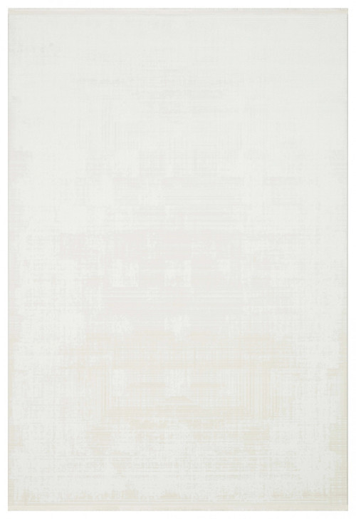 Pera 01 White Akrilik Yıkanabilir Kaymaz Tabanlı Modern Halı