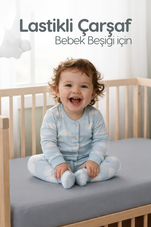 %100 Pamuk Penye Lastikli Bebek Çarşafı | Nefes Alan Yapı, Park Yatak Ve Beşik Tüm Ebatlarla Uyumlu