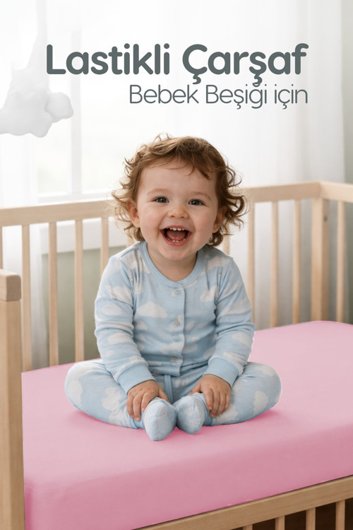%100 Pamuk Penye Lastikli Bebek Çarşafı | Nefes Alan Yapı, Park Yatak Ve Beşik Tüm Ebatlarla Uyumlu