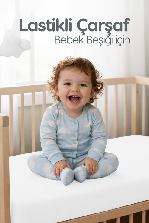 %100 Pamuk Penye Lastikli Bebek Çarşafı | Nefes Alan Yapı, Park Yatak Ve Beşik Tüm Ebatlarla Uyumlu