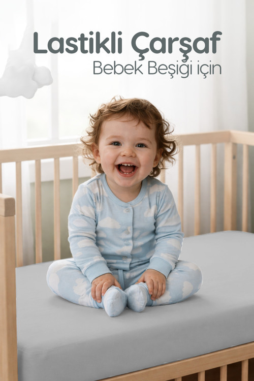 %100 Pamuk Penye Lastikli Bebek Çarşafı | Nefes Alan Yapı, Park Yatak Ve Beşik Tüm Ebatlarla Uyumlu