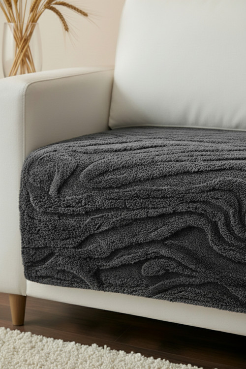 Zen Wellsoft Koltuk Örtüsü | Sadece Oturma Alanı İçin | Yumuşak, Leke Tutmaz | 100X215 Cm Şal