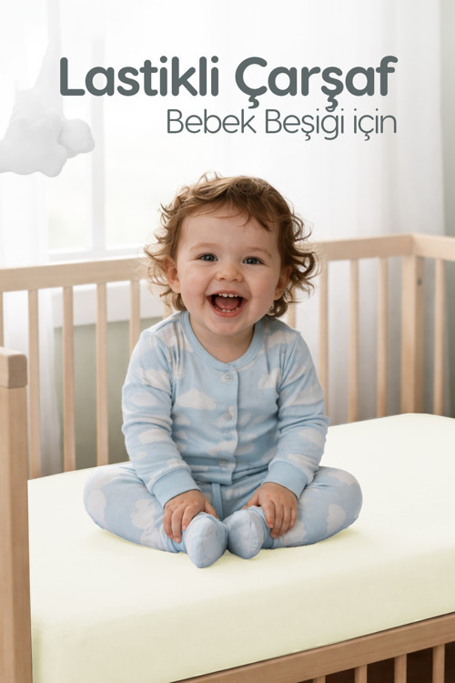 %100 Pamuk Penye Lastikli Bebek Çarşafı | Nefes Alan Yapı, Park Yatak Ve Beşik Tüm Ebatlarla Uyumlu