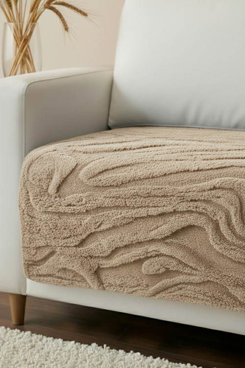 Zen Wellsoft Koltuk Örtüsü | Sadece Oturma Alanı İçin | Yumuşak, Leke Tutmaz | 100X215 Cm Şal