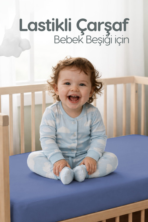 %100 Pamuk Penye Lastikli Bebek Çarşafı | Nefes Alan Yapı, Park Yatak Ve Beşik Tüm Ebatlarla Uyumlu