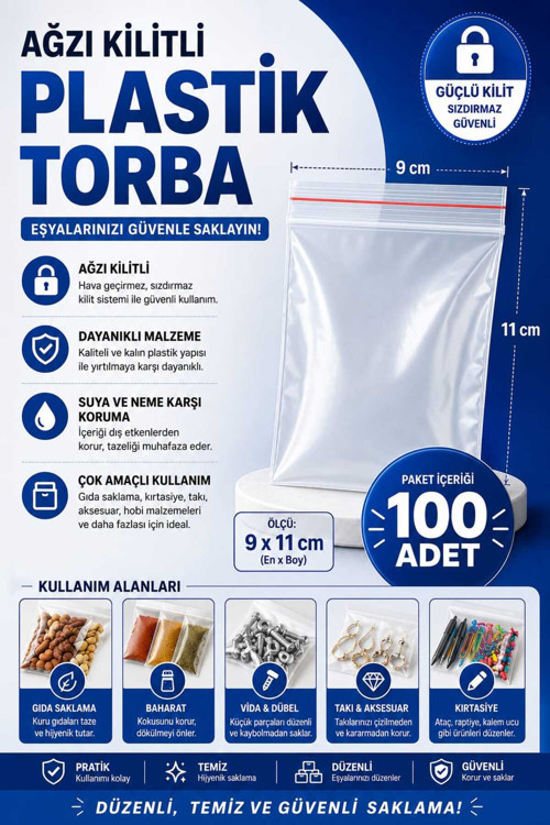 Kilitli Plastik Torba