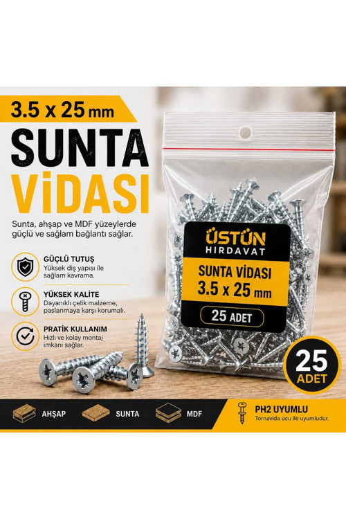 Sunta Vidası 3,5X25